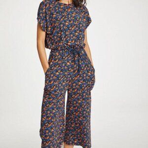 Thought sustainable British clothing navy bamboo jersey jumpsuit, size 12